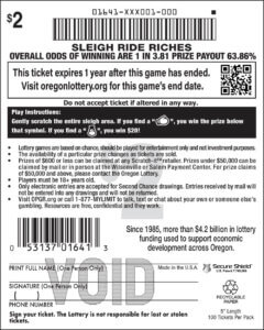Sleigh Ride Riches back