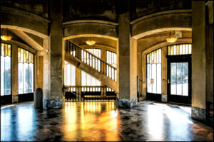 An interior view of the Vista House lobby
