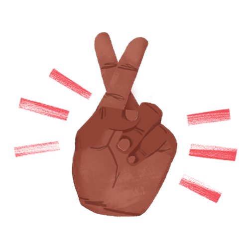 fingers crossed icon
