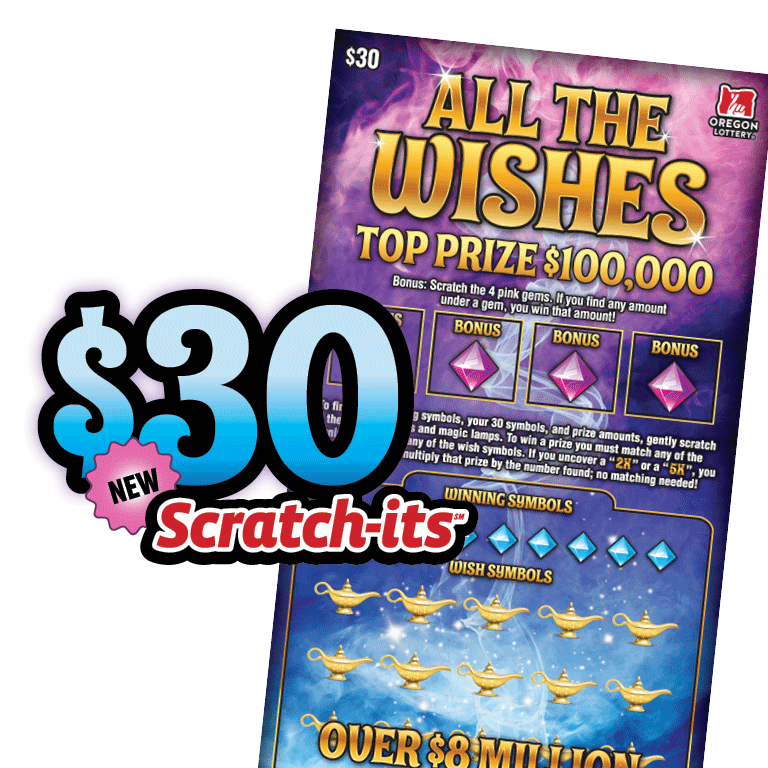 New $30 Scratch-it: All the Wishes