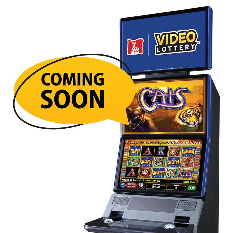 The Sierra 27 terminal featuring the game "Cats". Overlaid is a speech bubble that says "Coming Soon"